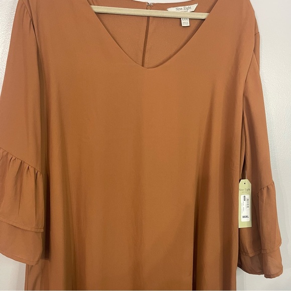 Nine Eight Dress XXXL Rust Brown - Picture 5 of 12